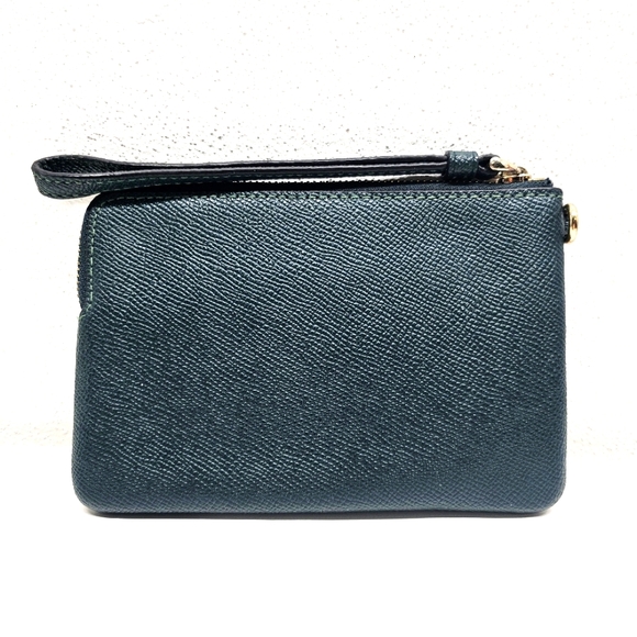 Coach Hunter Green Corner Zip Wristlet C6878